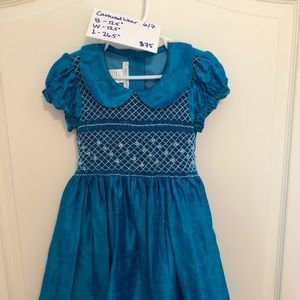 Gorgeous carouselwear real silk smocked dress